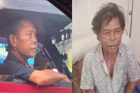 Meskipun Masih Memakai Oksigen, Sopir Angkot Satu Ini Tetap Narik